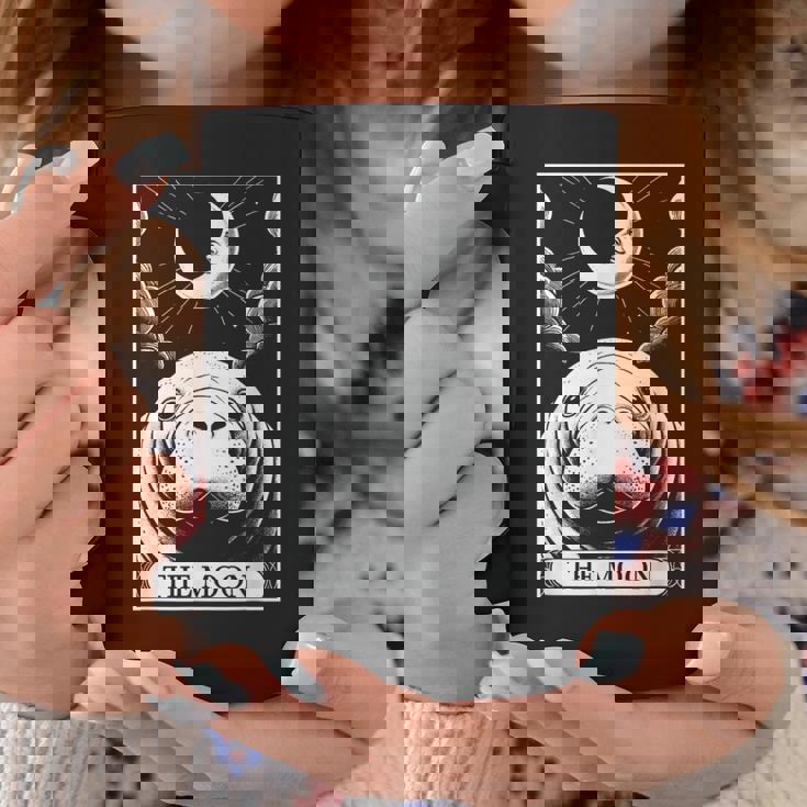 タロットカード ヴィンテージ 三日月 マナティー 海 動物 恋人 コーヒーマグ 面白い贈り物