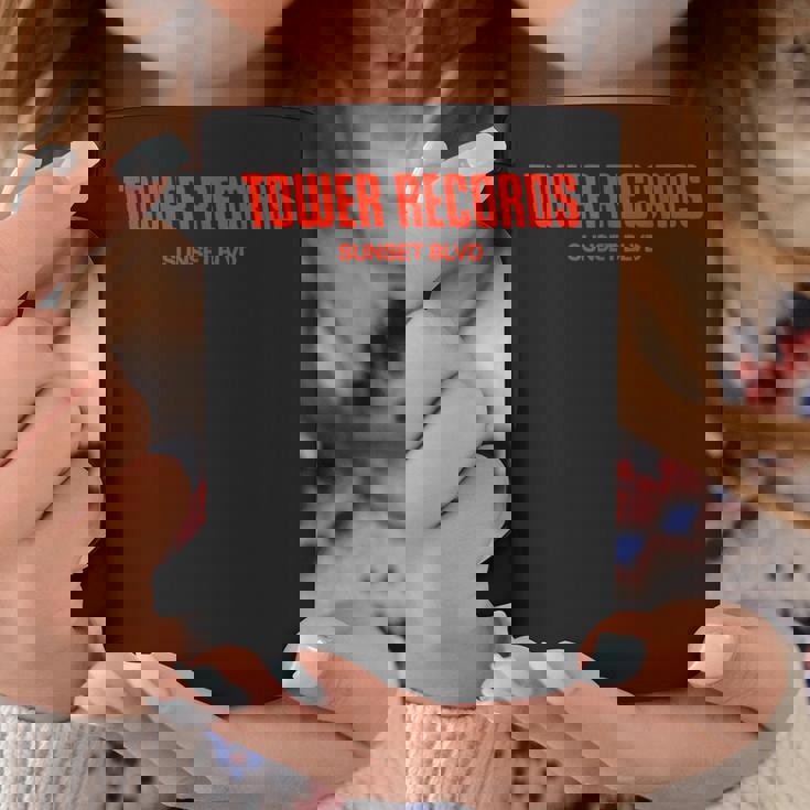 タワーレコード レトロ サンセット ブルバード ビンテージ音楽 ハリウッド コーヒーマグ 面白い贈り物