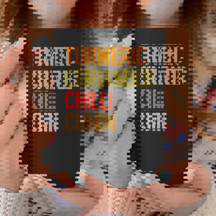 ターメリック コリアンダーチリクミン カレー コーヒーマグ 面白い贈り物