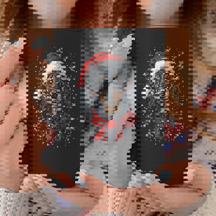 ダックスフント ウィーナー 犬 サンタ 帽子 面白い かわいい クリスマス コーヒーマグ 面白い贈り物