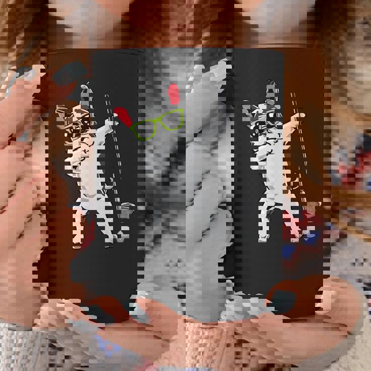 ダビングフレンチブルドッグゴルフフレンチドッグダブゴルファーギフト コーヒーマグ 面白い贈り物