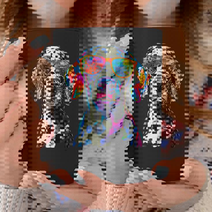 ダルメシアンとサングラスの犬 ダルメシアンが大好きです コーヒーマグ 面白い贈り物