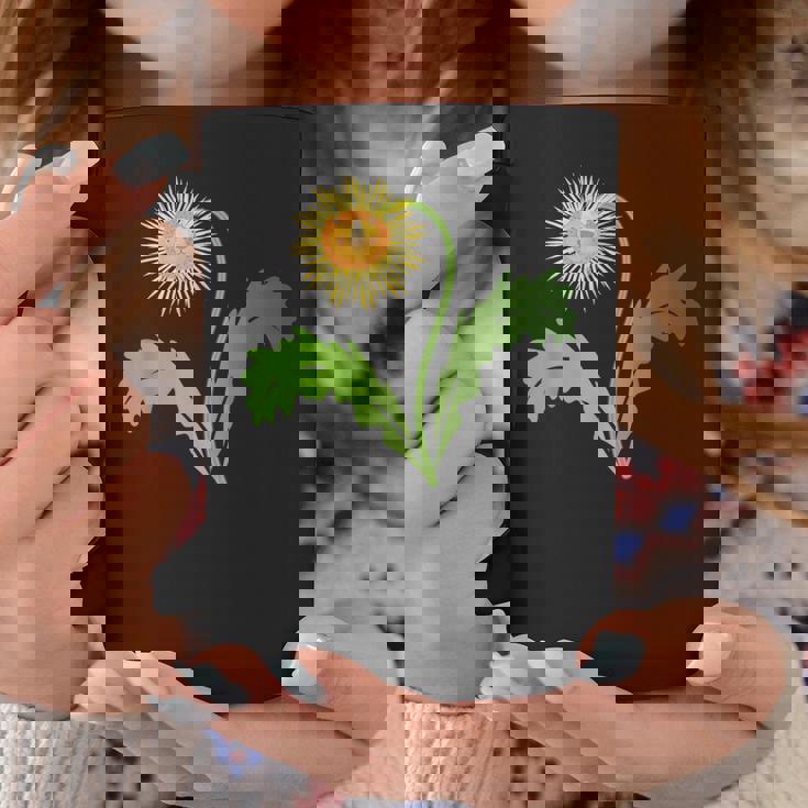 ダンディライオン タンポポ 黄色い花 ライオンの頭 コーヒーマグ 面白い贈り物