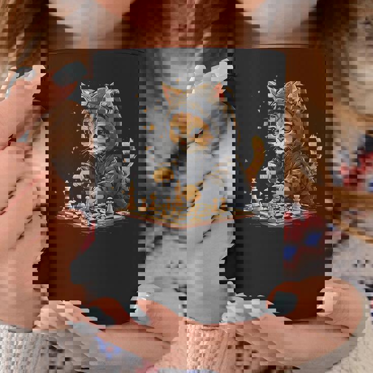 チェス メンズ レディース キッズ 猫 チェスプレイヤー コーヒーマグ 面白い贈り物