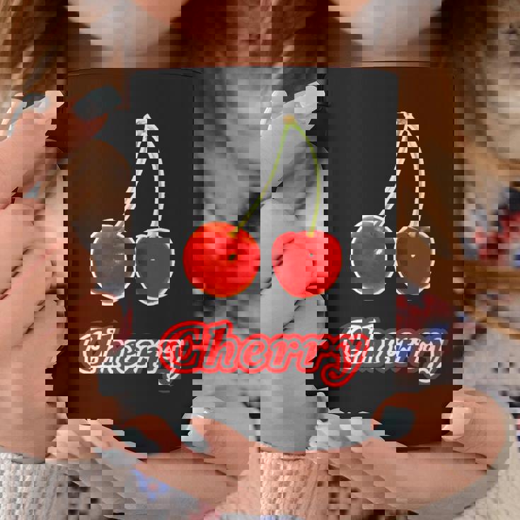 チェリー Cherry さくらんぼ 『フルーツ ポップ』果物 リアル レトロ 面白い イラスト コーヒーマグ 面白い贈り物