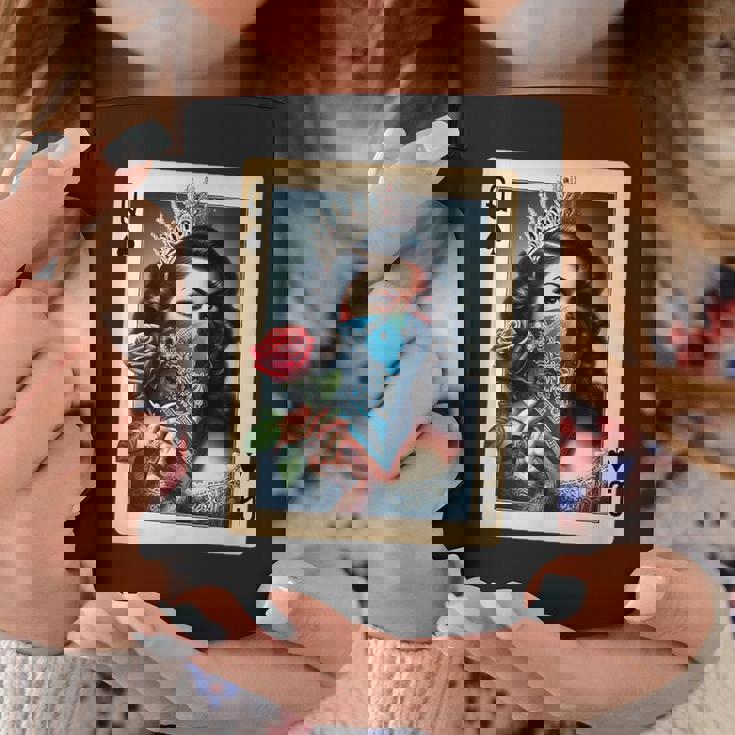 チカーナ レイナ チカーノ シャツ チョロ クイーン かわいい レトロ ローライダー コーヒーマグ 面白い贈り物