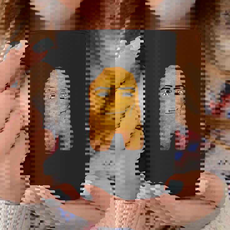 チキンナゲットマンフェイスカウボーイミーム コーヒーマグ 面白い贈り物