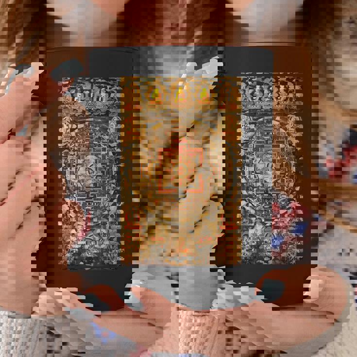 チベット曼荼羅 仏教 スピリチュアル タンカ 芸術 仏教 コーヒーマグ 面白い贈り物