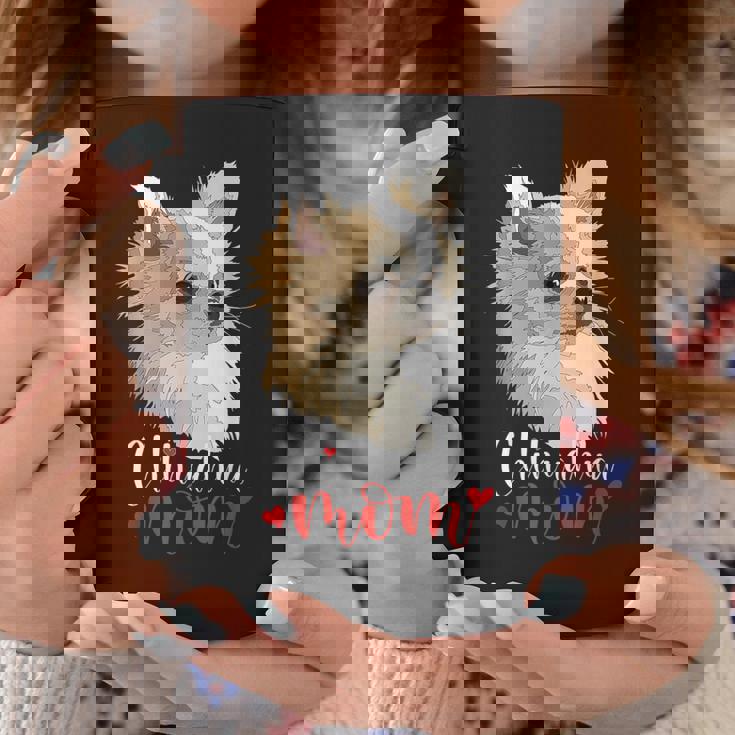 チワワ ロングヘア チワワ ロングヘア ママ ママ 犬好き コーヒーマグ 面白い贈り物