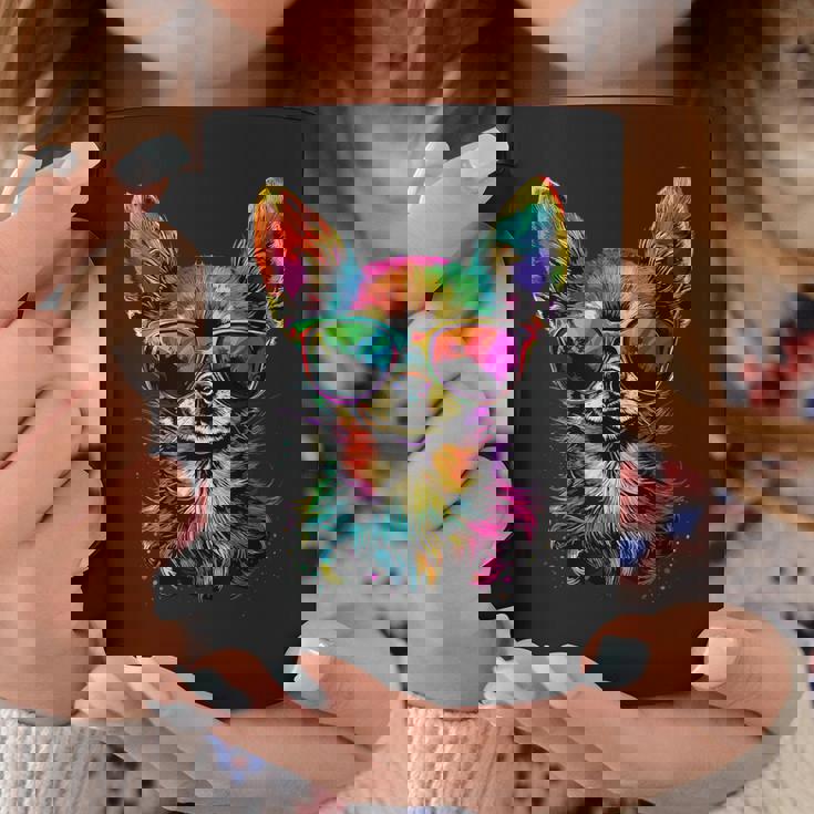 チワワとサングラスの犬 かわいいチワワが大好き コーヒーマグ 面白い贈り物