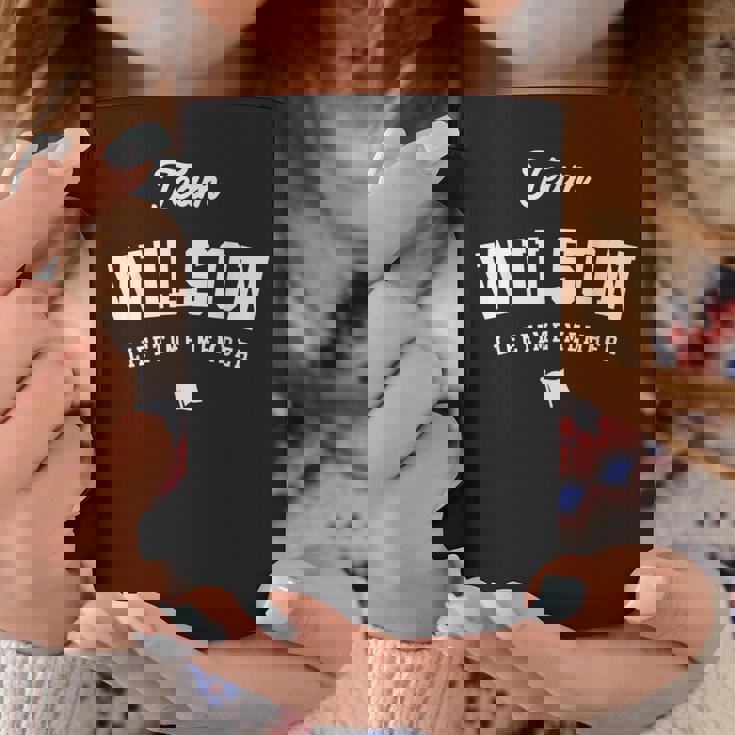 チームウィルソン生涯メンバーファニーネームウィルソン コーヒーマグ 面白い贈り物