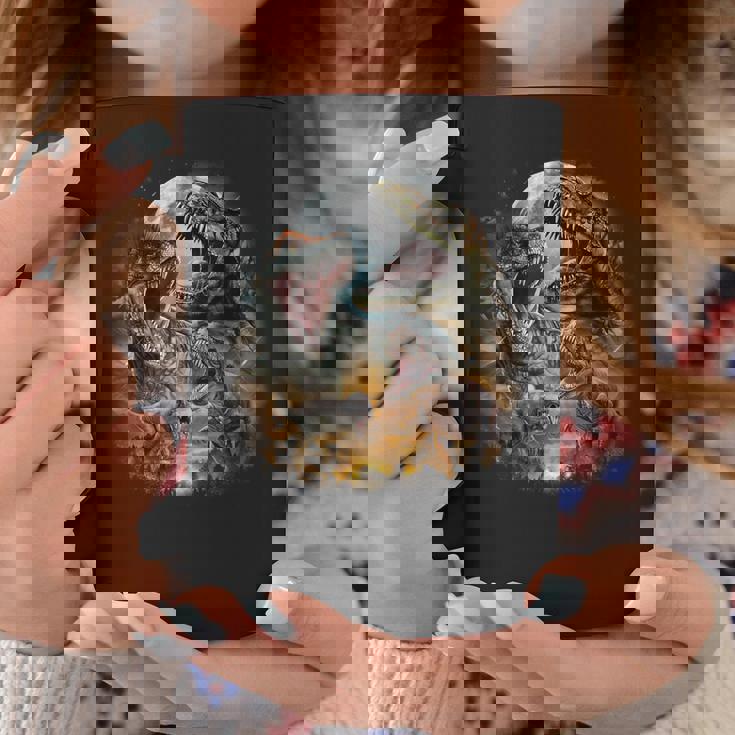 ティラノサウルス レックス 恐竜 先史時代の満月 コーヒーマグ 面白い贈り物