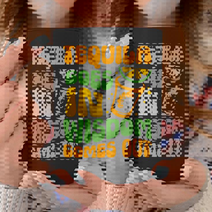 テキーラが知恵を生む 酒飲み ドリンク 飲酒 テキーラ コーヒーマグ 面白い贈り物