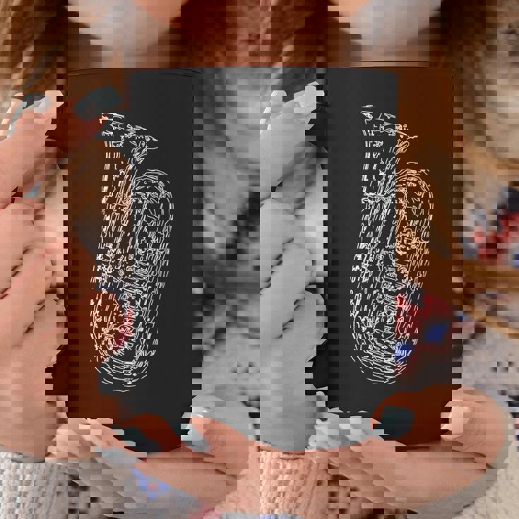 テューバ奏者のためのチューバ楽器スケッチ コーヒーマグ 面白い贈り物