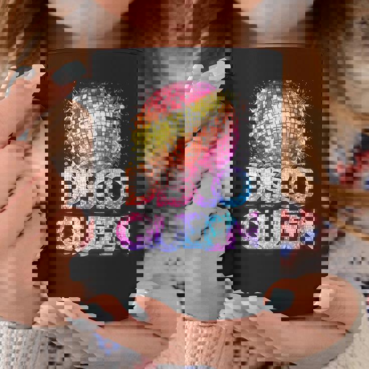 ディスコクイーン-70年代のディスコをテーマにしたヴィンテージ70年代のコスチューム コーヒーマグ 面白い贈り物