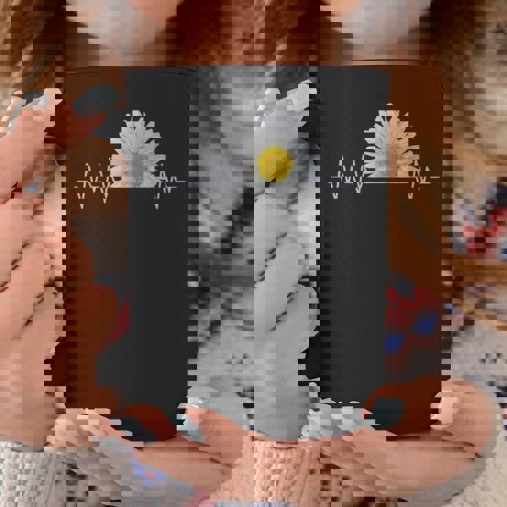 デイジー、ハートビート、花、花、花、ヒナギク コーヒーマグ 面白い贈り物