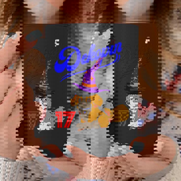 デコピン、デコイ、犬シャツ、No17、愛犬、コーイケルホンディエ、野球観戦、Dekopin Decoy ハロウィン コーヒーマグ 面白い贈り物