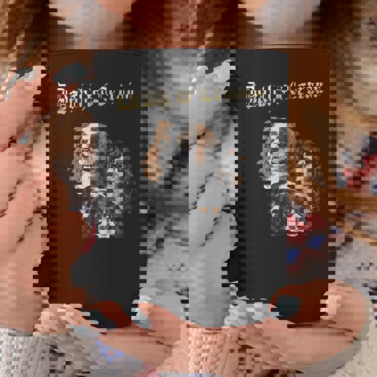 デス・イズ・サステイン・ファニー・キャバリア・キング・チャールズ・スパニエル コーヒーマグ 面白い贈り物