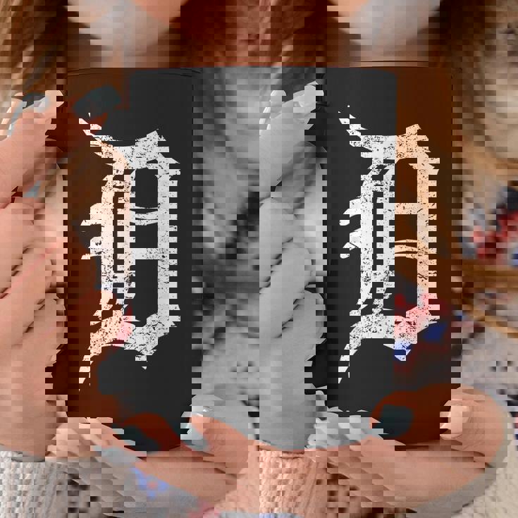 デトロイトグラフィック D ディストレスト グランジ モーターシティ コーヒーマグ 面白い贈り物