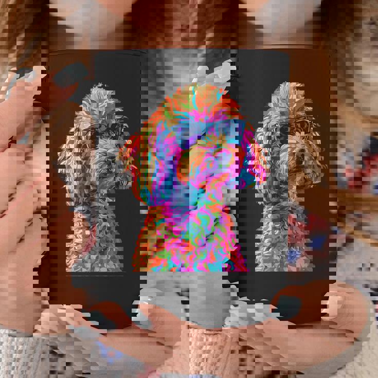 トイプードル愛好家デザイン ポップアート 面白いトイプードル 犬 コーヒーマグ 面白い贈り物