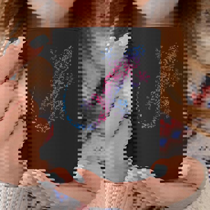 トカゲ爬虫類 マオリ柄 カメレオンヤモリ コーヒーマグ 面白い贈り物