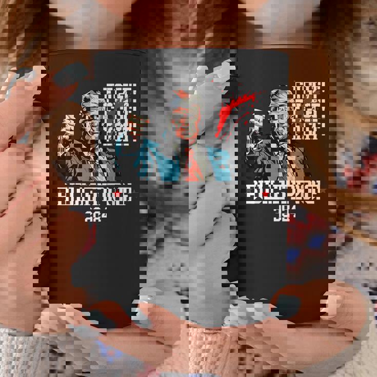 トランプ 防弾 ファイト ファイト ファイト コーヒーマグ 面白い贈り物