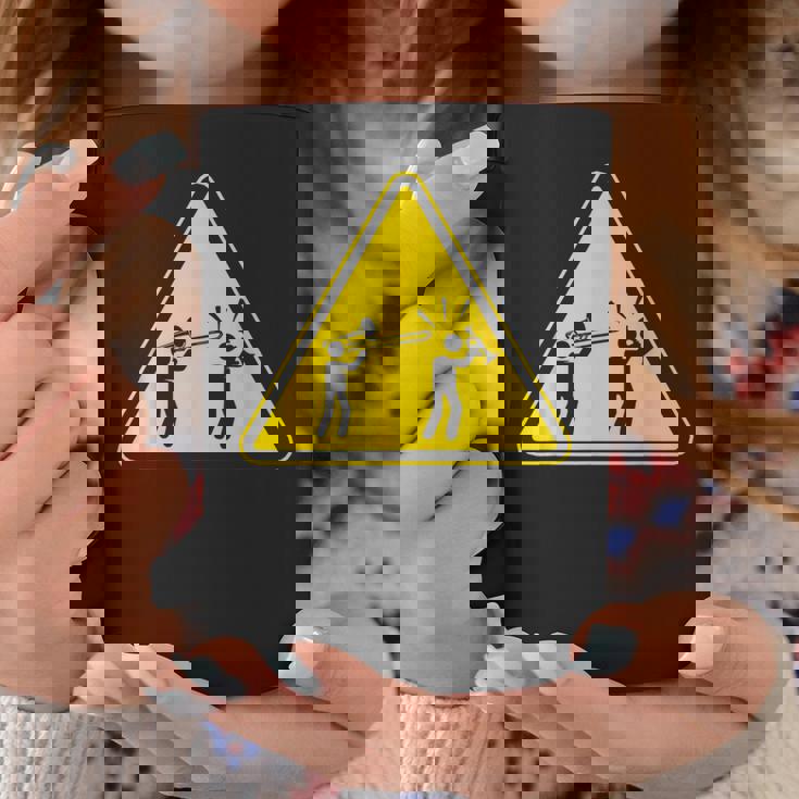 トランペット注意面白いトロンボーン奏者 コーヒーマグ 面白い贈り物