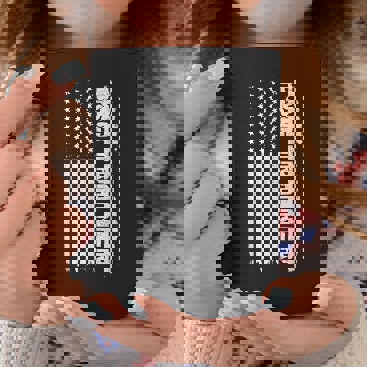 ドッグトレーナー アメリカ国旗 愛国的な犬の訓練 コーヒーマグ 面白い贈り物