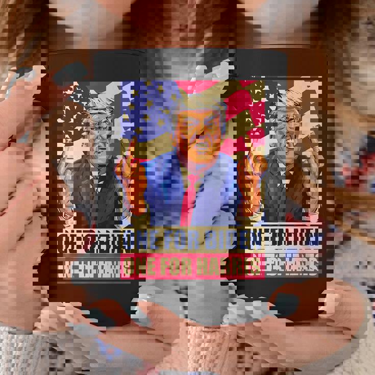 ドナルド・トランプ 中指 バイデン ハリス アメリカ 共和党員 コーヒーマグ 面白い贈り物