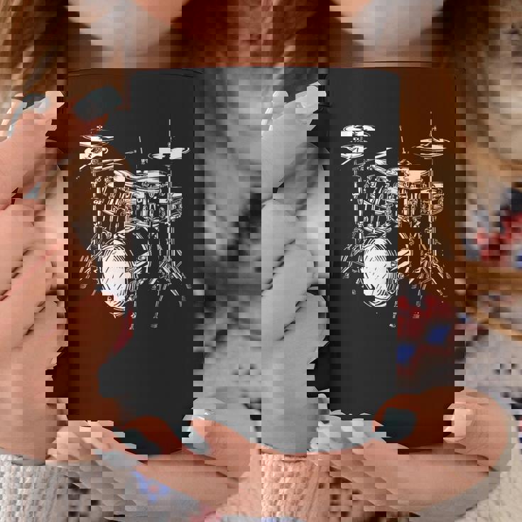 ドラムセットの図面 電子ドラム コーヒーマグ 面白い贈り物