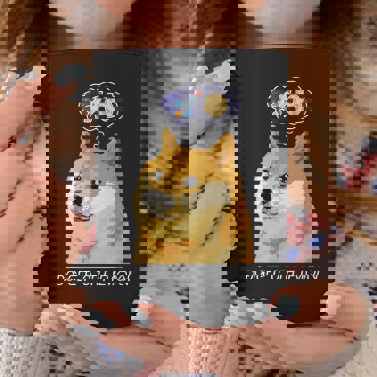 ドージコインdogecoin Hodl 月へ月にto The Moon 暗号通貨doge Memeドージミーム コーヒーマグ 面白い贈り物