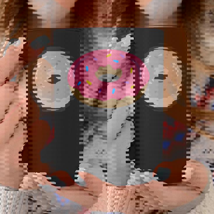 ドーナツレッドアイシングコミックグラフィック メンズ レディース 子供用 コーヒーマグ 面白い贈り物