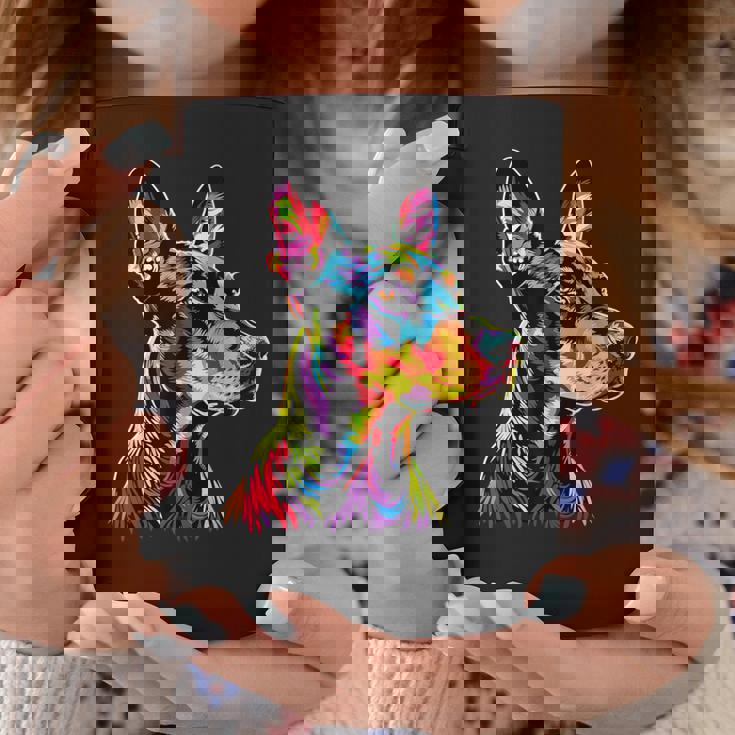 ドーベルマン ドッグ カラフル ポップアート 犬 誇り ドーベルマン コーヒーマグ 面白い贈り物