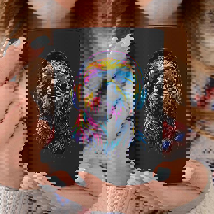 ナマケモノ カラフルな色彩 ポップアート グラフィック 怠け者 コーヒーマグ 面白い贈り物