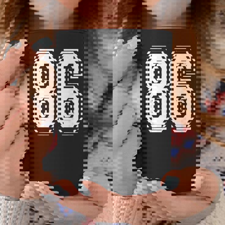 ナンバー86 86歳の誕生日ギフト選手チーム番号入りジャージ コーヒーマグ 面白い贈り物