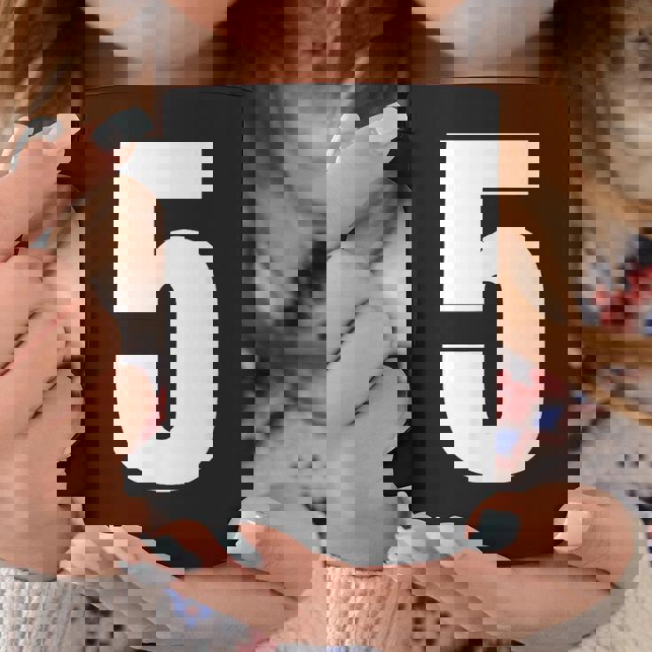 ナンバーファイブ 数字 5 プレーン 白 数字 コーヒーマグ 面白い贈り物