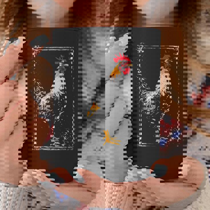 ニワトリ 絵画 描画 動物 アート グラフィック ニワトリ コーヒーマグ 面白い贈り物