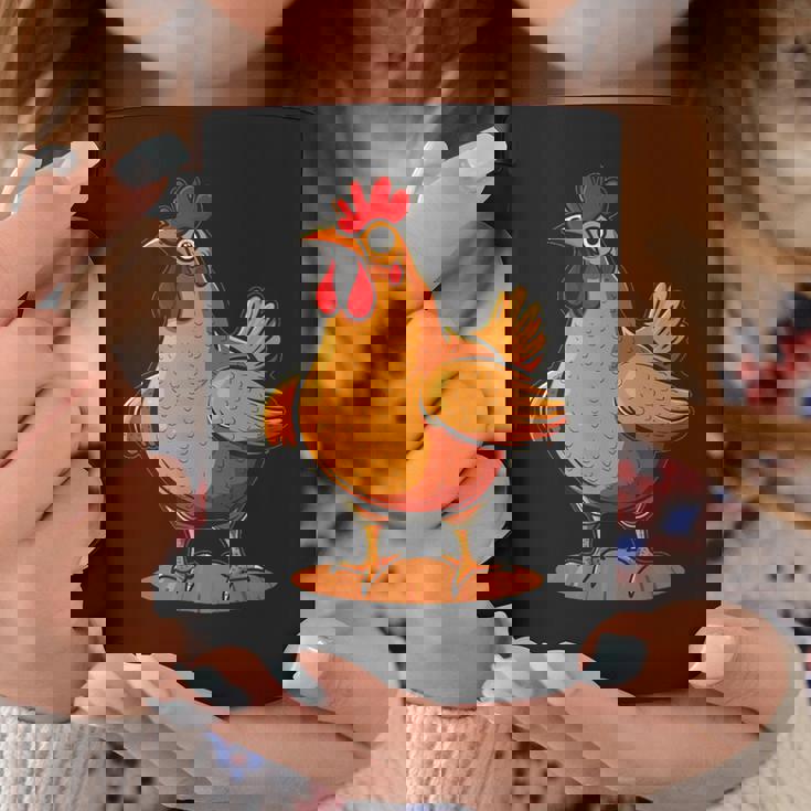 ニワトリとオンドリの胸のコスチューム コーヒーマグ 面白い贈り物