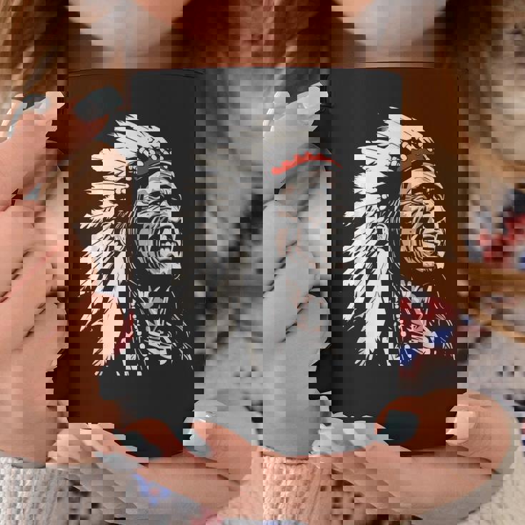 ネイティブアメリカン インディアン マルチカラー ビンテージデザイン コーヒーマグ 面白い贈り物