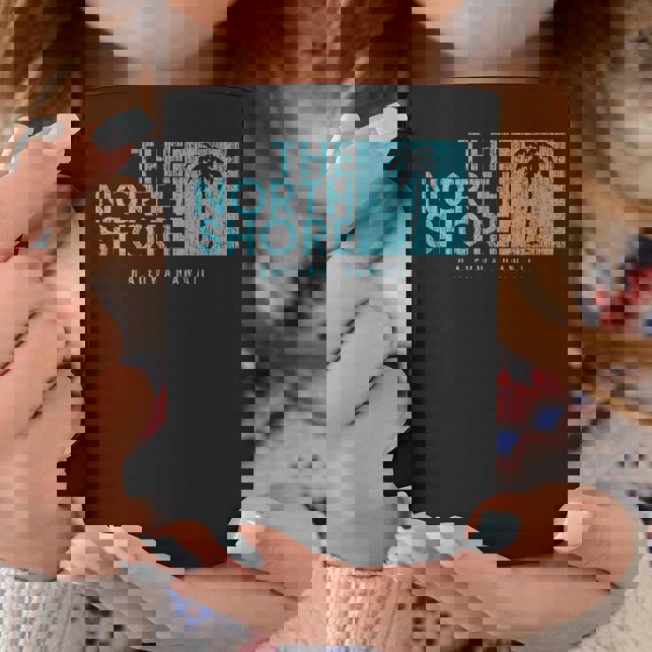 ノースショア ハワイ ヤシの木 ビンテージスタイル コーヒーマグ 面白い贈り物