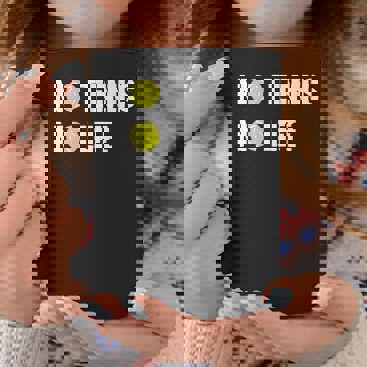 ノーテニスノーライフ テニス好き アウトドア好き ソフトテニス好き クール テニスサークル ソフトテニス コーヒーマグ 面白い贈り物