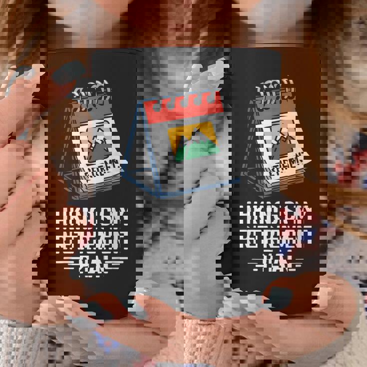 ハイキングは私の退職プラン 面白いアウトドア旅行 コーヒーマグ 面白い贈り物