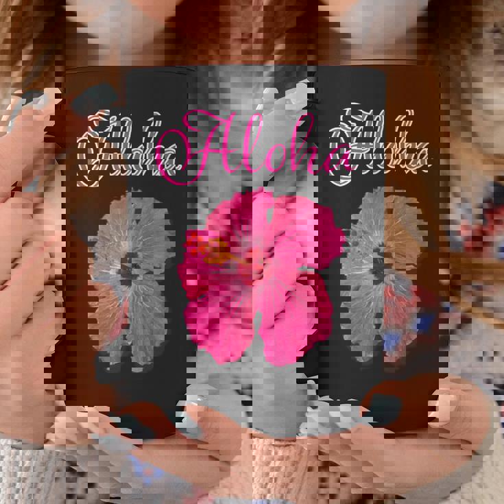 ハイビスカス Aloha アロハ《赤》（ハワイ・南国・フラダンス）夏【ビューティフル フラワー】キュート デザイン コーヒーマグ 面白い贈り物