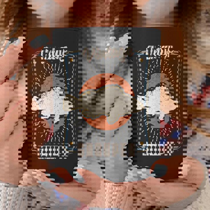 ハタ 魚 ヴィンテージ レトロ クラシック 動物 愛 コーヒーマグ 面白い贈り物