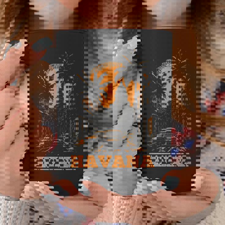 ハバナ キューバ レトロ キューバ プライド ヴィンテージ 70 年代 80 年代のスタイル コーヒーマグ 面白い贈り物