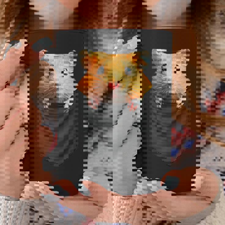 ハムスター 面白いtシャツ 胸ポケット かわいい メンズ 子供 おもしろ 服 雑貨 グッズ ネタ ゆるキャラ コーヒーマグ 面白い贈り物