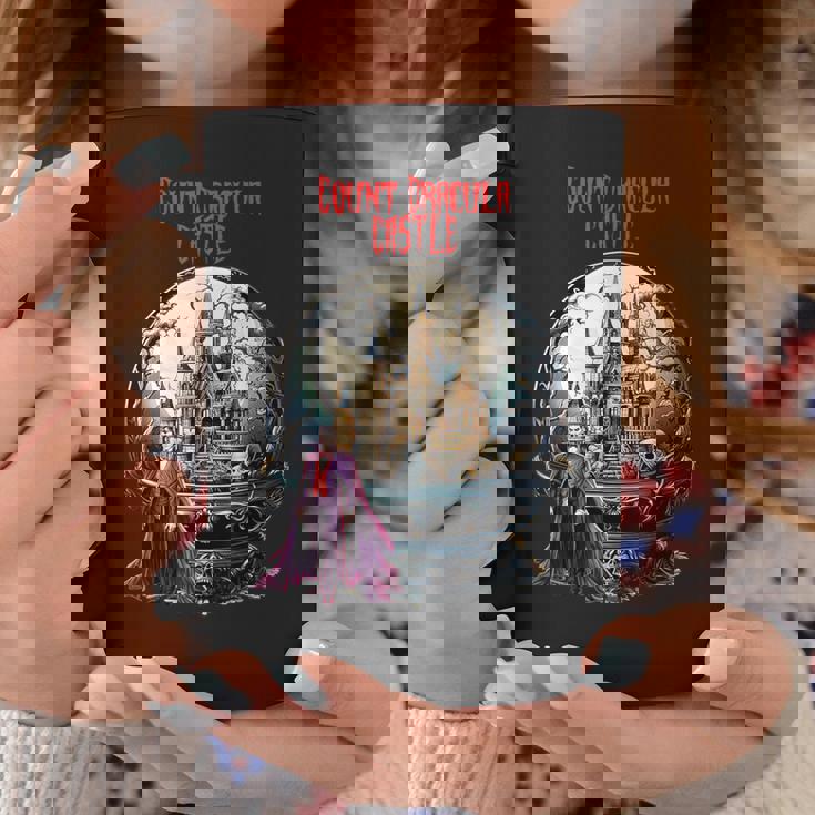 ハロウィン ナイト カウント ドラキュラ城 コーヒーマグ 面白い贈り物