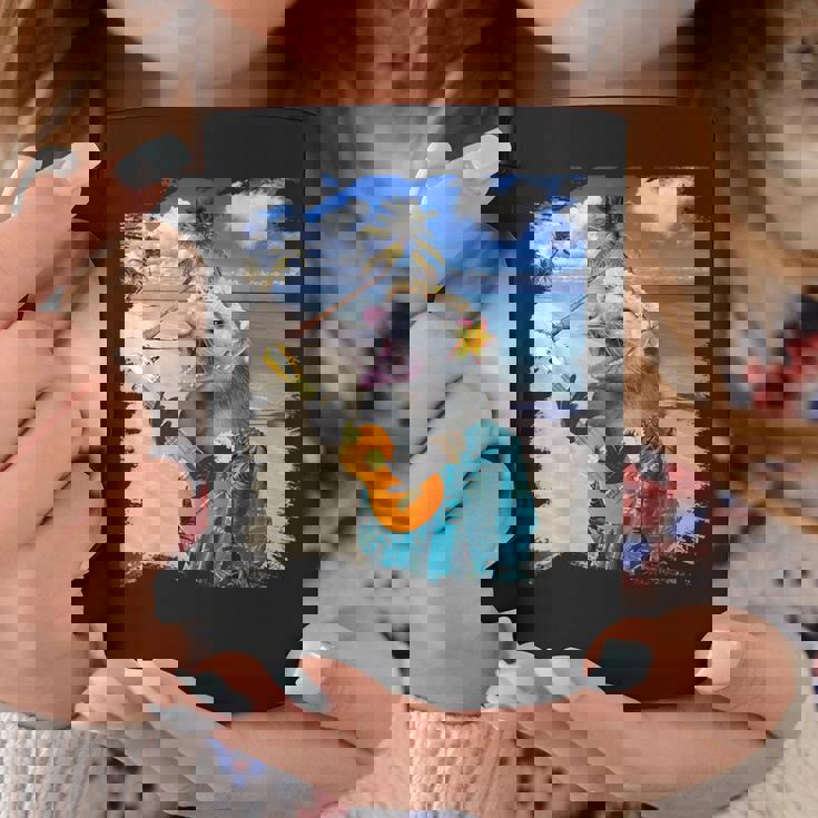 ハワイのトロピカルポッサム、アロハオポッサム。 コーヒーマグ 面白い贈り物