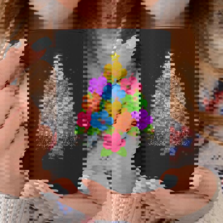 ハワイアン クリスマス ハイビスカス フラワー ツリー ハワイ トロピカル コーヒーマグ 面白い贈り物