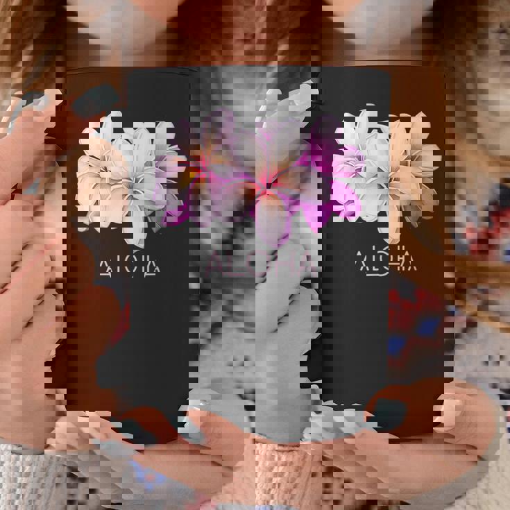 ハワイアンアロハプルメリアアート コーヒーマグ 面白い贈り物